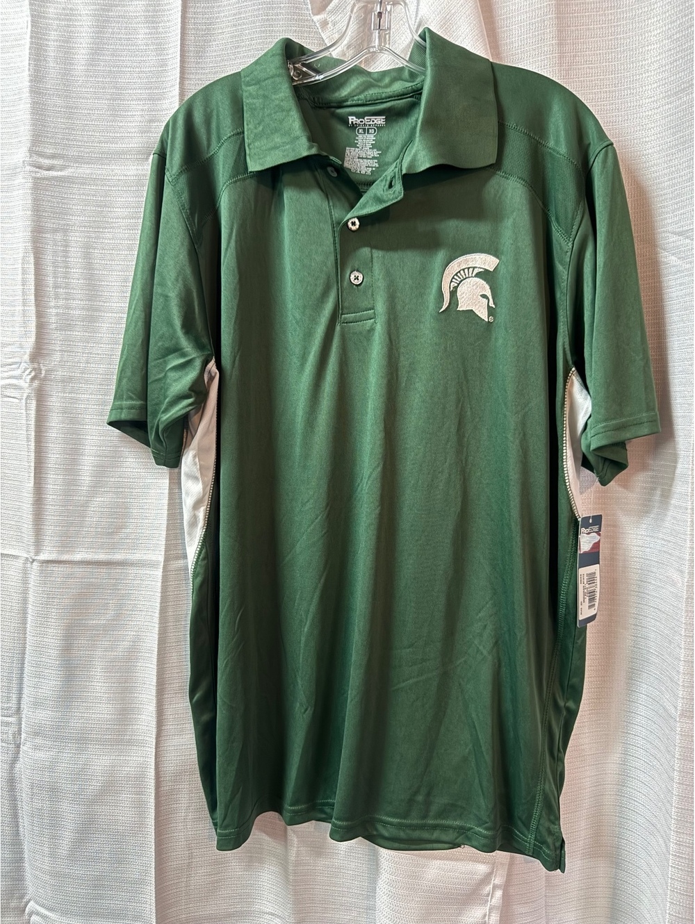 Pro Edge Michigan State Spartans Green Polo Shirt XL